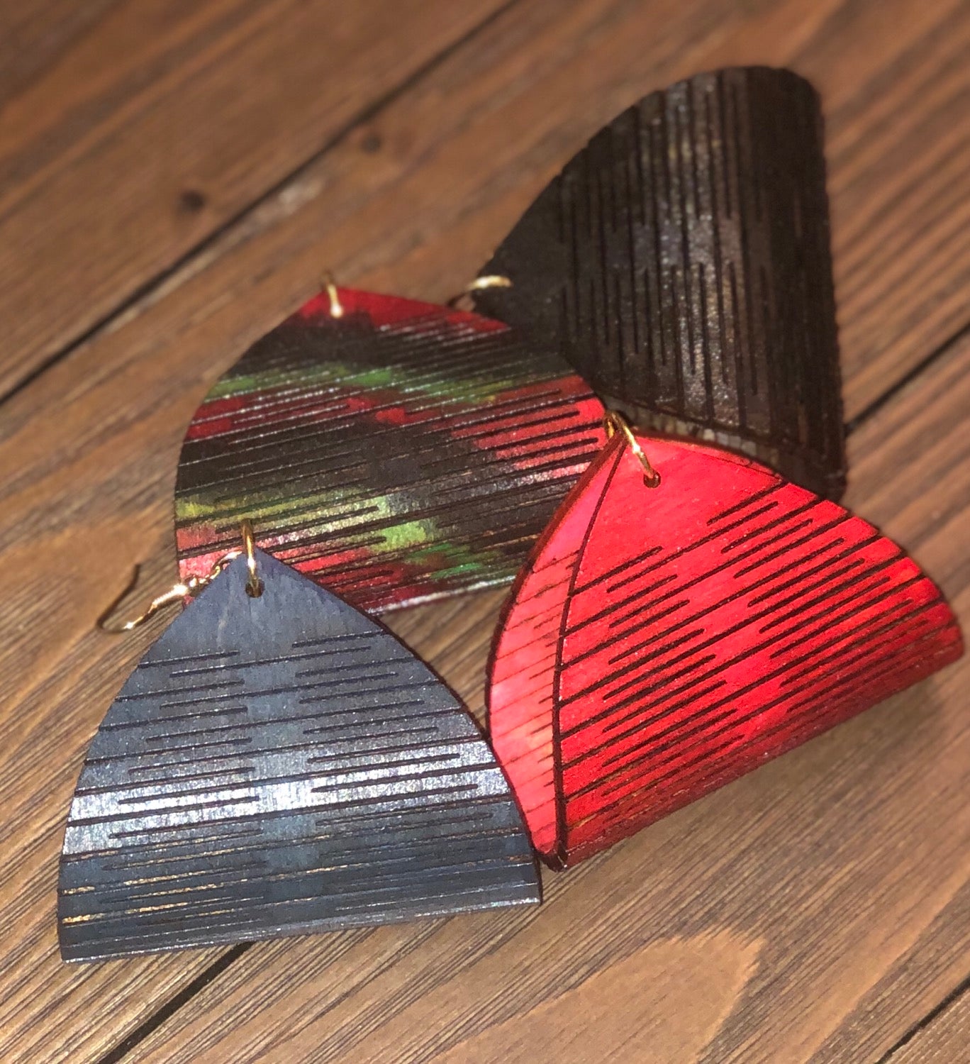 Wooden "Hoops" Earrings