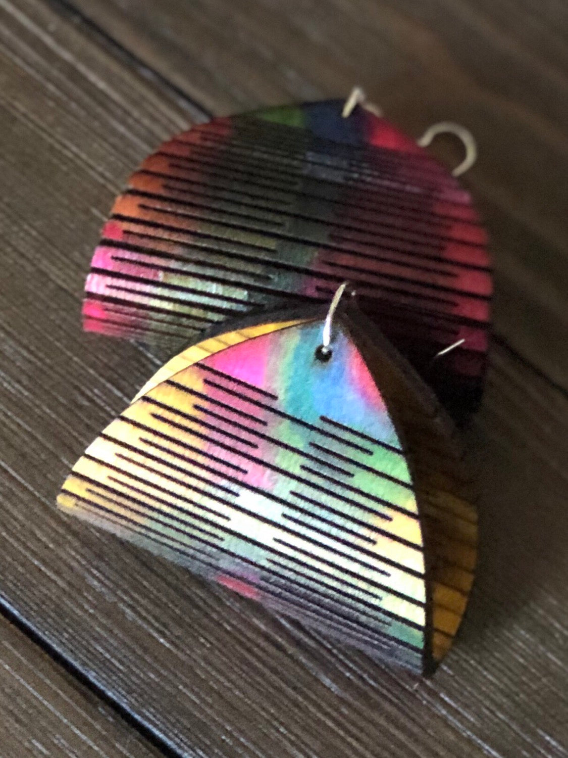 Wooden "Hoops" Earrings