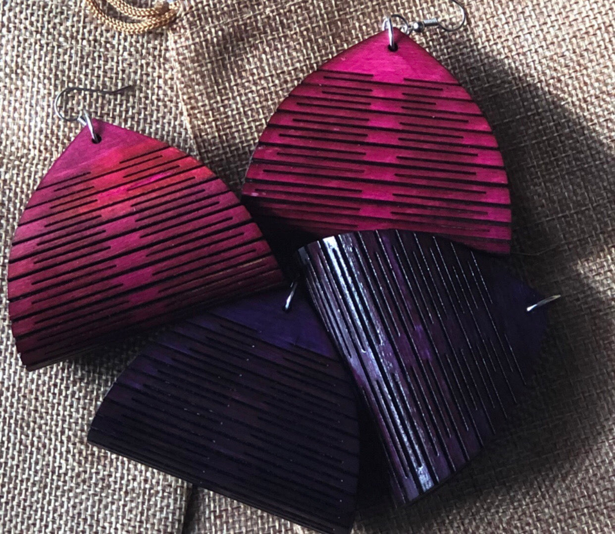 Wooden "Hoops" Earrings