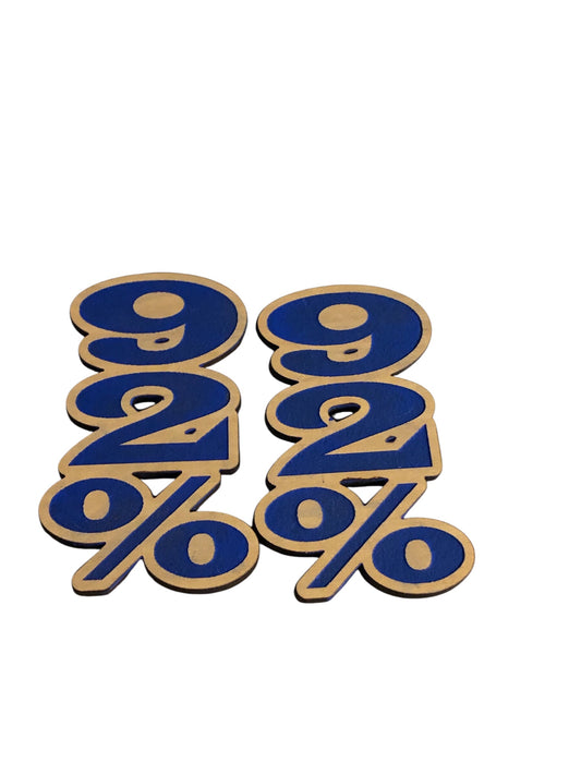 92% Earrings-Blue